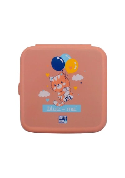 Blue Me Kedi Desenli Pembe Beslenme Kutusu Çok Renkli