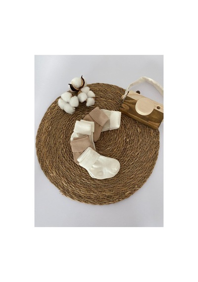 Glory Baby Organik Pamuklu Unisex 5'li Premium Yeni Doğan Bebek Çorabı - Kutulu Beyaz-kahve Beyaz-kahve Glory Baby Organik Pamuklu Unisex 5'li Premium Yeni Doğan Bebek Çorabı - Kutulu Beyaz-kahve Beyaz-kahve