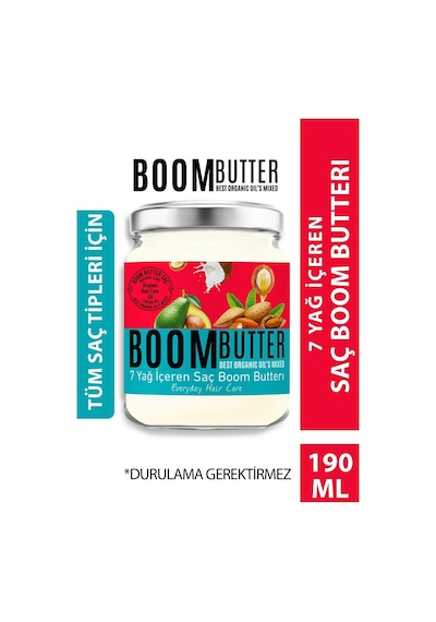 Boom Butter 7 Yağ İçeren Besleyici Ve Nemlendirici Saç Bakım Yağı 190 ML