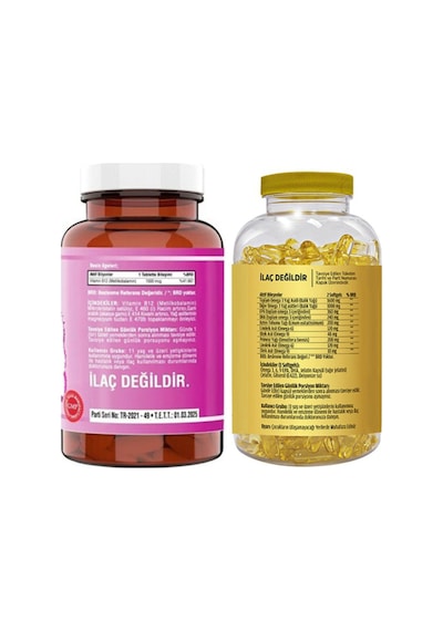 Vitamin B12 120 Tablet & Flx Omega 3-6-9 90 Tablet