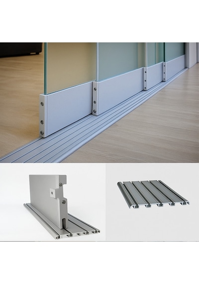 Ayrıntıshop Makrowin Makro Sürgülü Cam Balkon Eşiksiz Ray Teker Gri