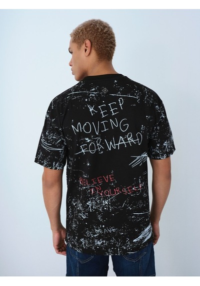 LOFT Loose Fit Erkek Tshirt K.kol Lf2037194 Q1.v1 Siyah