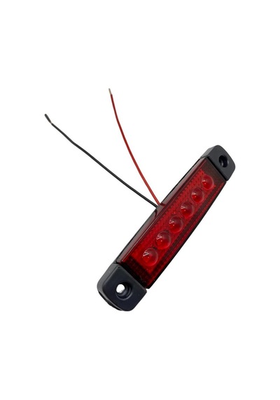 12v-24v Parmak Lamba 6-ledli Kırmızı 95 19 Mm