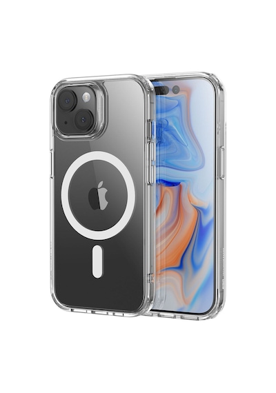 Apple Uyumlu iPhone Esr 15 Kılıf Magsafe Silikon Şeffaf