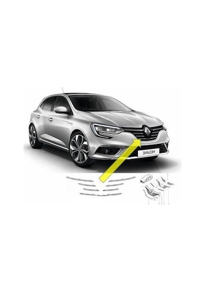Renault Megane 4 Ön Panjur Nikelajı Takım 960103748R