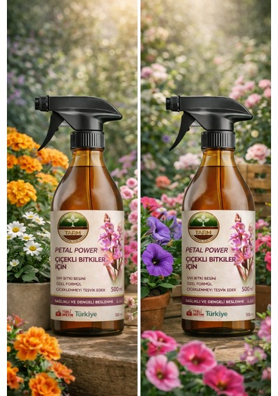 Tarm Petal Power Sprey Çiçekli Bitkiler İçin Bitki Besini Aminoasitli Ve Hızlı Etkili İçerik 500 ML