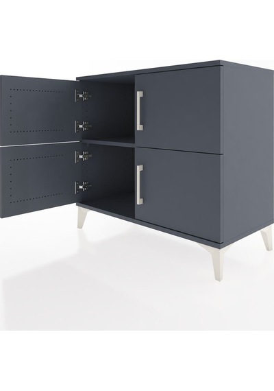 Hyperion Şifonyer Tek Raflı 4 Kapaklı 88x44x80 Antrasit-antrasit Antrasit Hyperion Şifonyer Tek Raflı 4 Kapaklı 88x44x80 Antrasit-antrasit Antrasit
