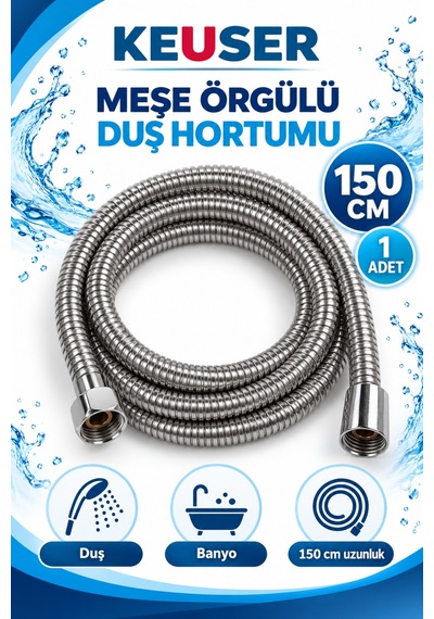Meşe Örgülü Duş Hortumu 150cm - 924154617 Diğer