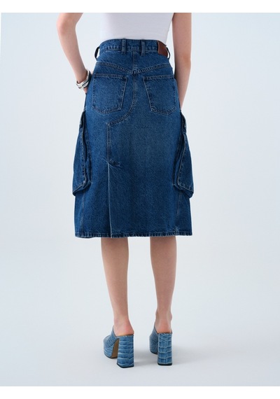 Regular Fit Kadın Etek Denim