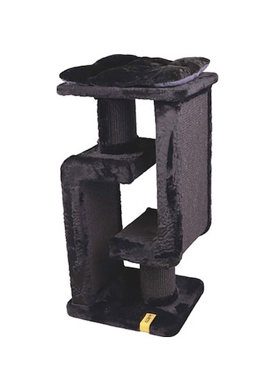 M-pets Panther Premium Duo Tırmalama Tahtalı Kedi Ağacı Siyah 48x40x98 Cm 244-54037.01