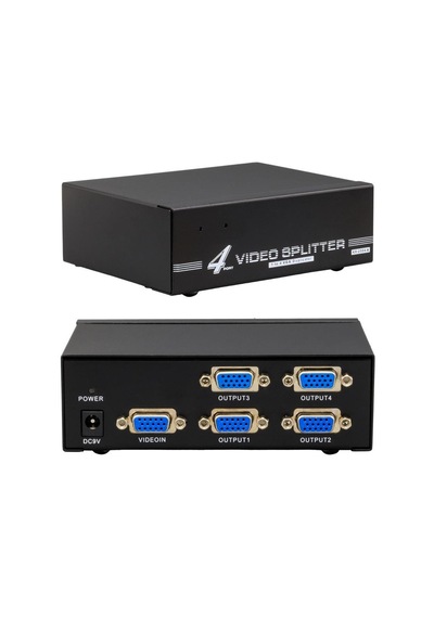 Powermaster Pm-6228 4 Portlu 250 Mhz Monitör Çoklayıcı Vga Splitter Dağıtıcı-193437