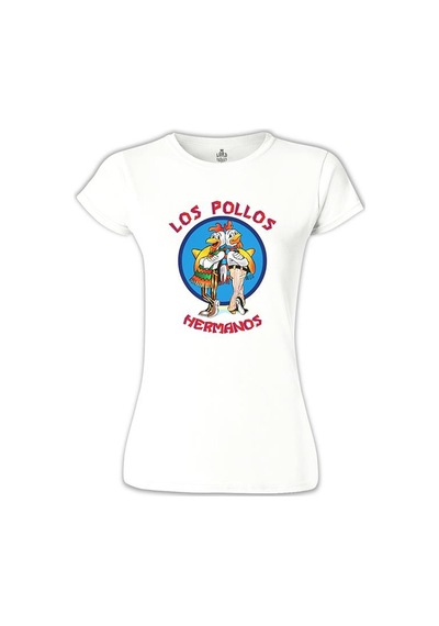 Los Pollos Hermanos Beyaz Kadın Tshirt 001