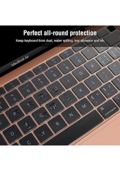 Apple Uyumlu MacBook Air 2018-2020 13 Inch A2179 Türkçe Klavye Koruyucu Kılıf