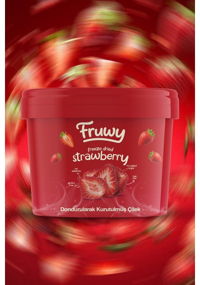 Freeze Dried Çilek Kova Dondurularak Kurutulmuş Çilek Diğer