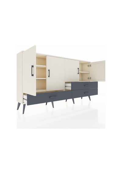Arges Konsol 5 Raflı 3 Çekmeceli 4 Kapaklı 176x30x99 Aytaşı-aytaş Aytaşı-aytaşı/antrasit Arges Konsol 5 Raflı 3 Çekmeceli 4 Kapaklı 176x30x99 Aytaşı-aytaş Aytaşı-aytaşı/antrasit