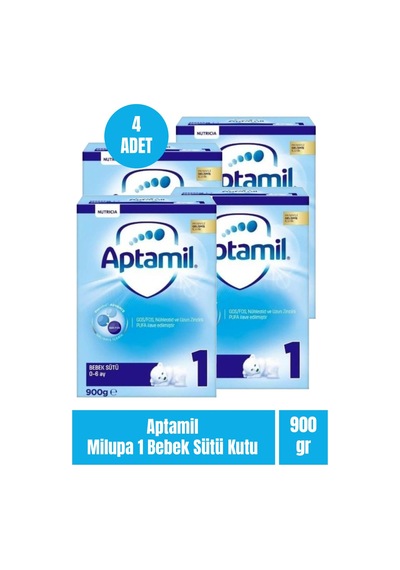 Aptamil Milupa 1 Bebek Sütü 4 x 900 G