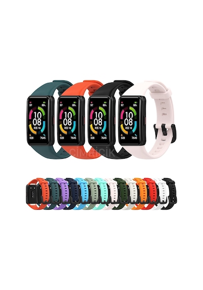 Huawei Band 6 Kordon Honor Band 6 Kordon Tam Uyumlu Silikon Kayış