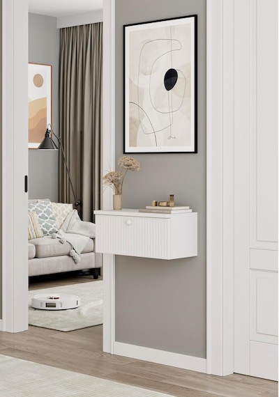 Enwood Mimosa Mdf Duvara Monte Kapaklı Dresuar 50 Cm Diğer