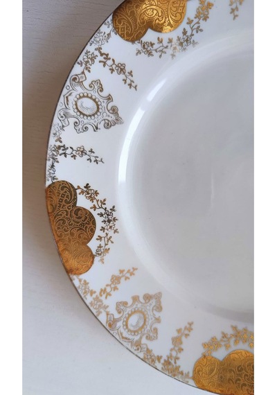 Nurantik Kunst Kronach Exquisite Alman Pasta Tabağı Bej