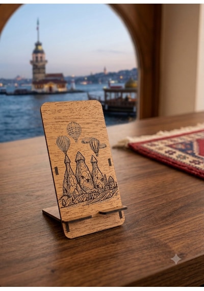Peri Bacaları Ahşap Telefon Standı -