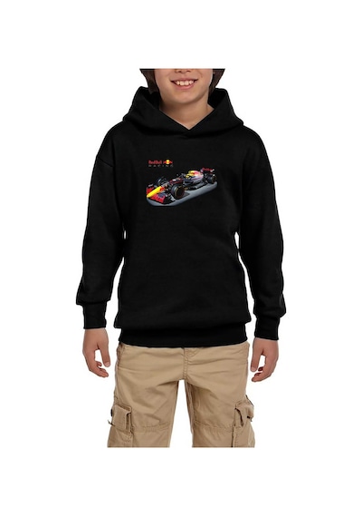 Zepplin Giyim RedBull Racing F1 Siyah Çocuk Kapşonlu Sweatshirt Siyah