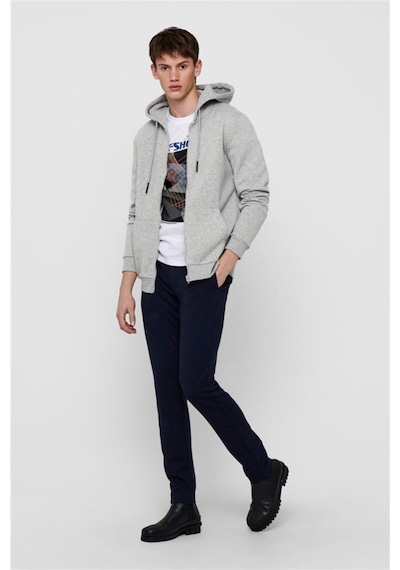 Only & Sons Onsceres Fermuarlı Hoodie Sweatshirt - 22018684 001