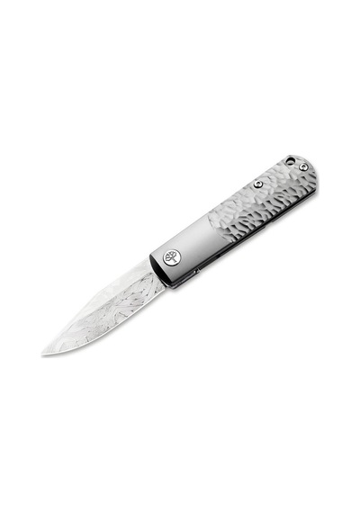 Böker Manufaktur Brlw Meteorite Damast Platinum Edition Kamp Çakı Gri
