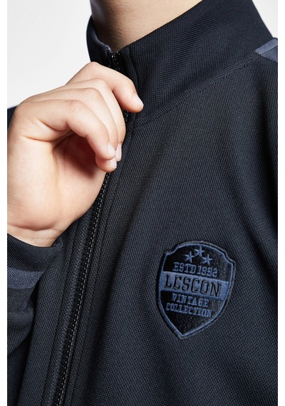 Lescon Çocuk Fermuarlı Sweatshirt Siyah