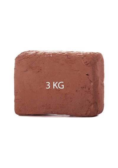 Kahverengi Seramik Hamuru 3 KG Kırmızı Seramik Çamuru Çömlek Kil