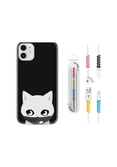Apple Uyumlu iPhone 12 Mini Kılıf Kablo Koruyuculu Pandemi Cat 1729
