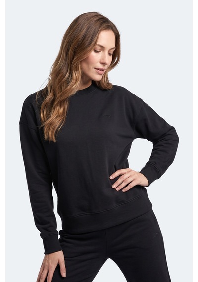 Slazenger Kunto I Kadın Siyah Sweatshırt