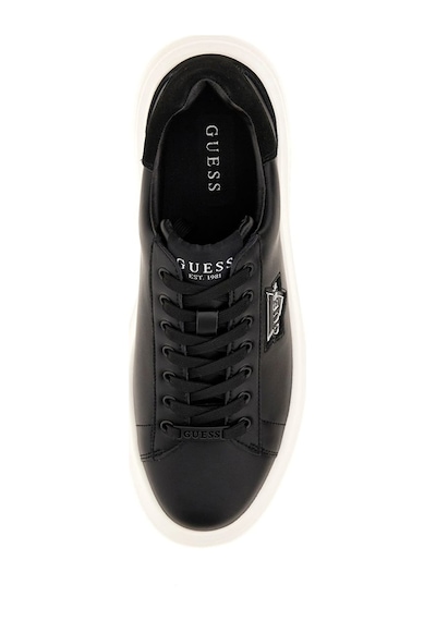 Guess Erkek Elban Deri Kalın Tabanlı Sneaker - Siyah 4182878