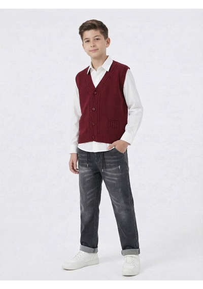 Xo Kids Erkek Çocuk 4lü Alt Üst Takım 11-14 Yaş 14206 Gri