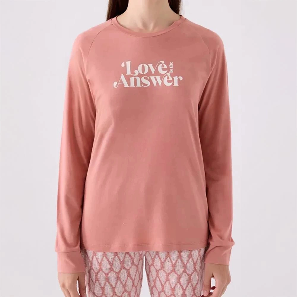 Arnetta Ar3072s Kadın Yetişkin Kışlık Pijama Takımı Retro Pembe