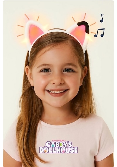Gabby's Dollhouse Taç Kedi Kulaklığı