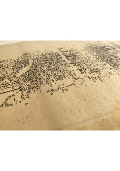 Asemic Sound Mappings Sergisi Asemik Resmi 31x66 cm 006