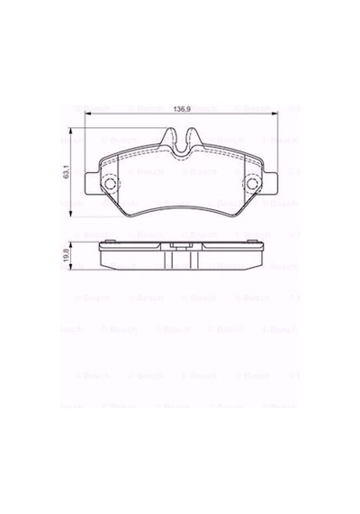 Vw Crafter 30-50 2.0 Tdi 2006-2016 Bosch Arka Fren Balatası N11.16938