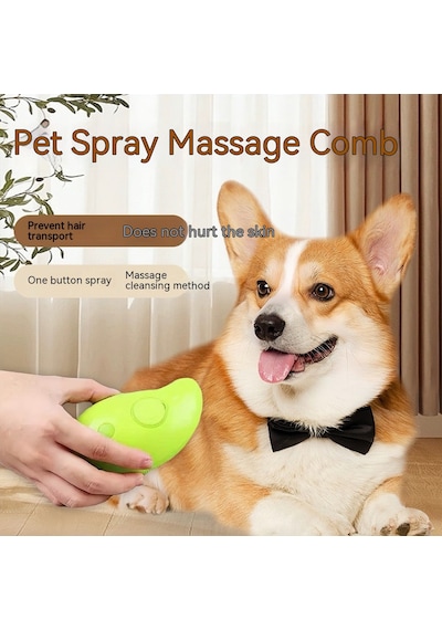 Luckystar Buharlı Pet Tüy Toplama Yıkama Masaj Tarağı Kedi Köpek