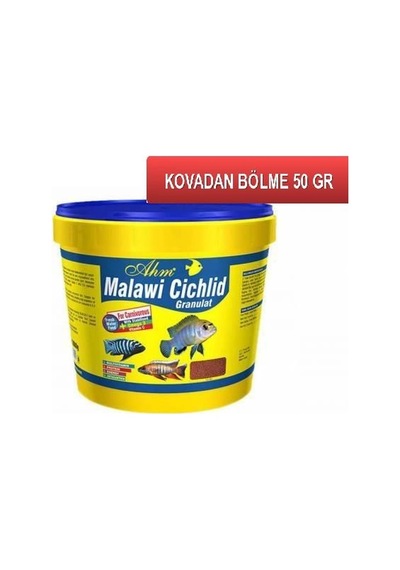 Ahm Malawi Cichlid Granulat Kovadan Bölme 50 G