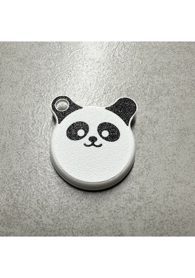 Apple Uyumlu AirTag Için Panda Temalı Kılıf