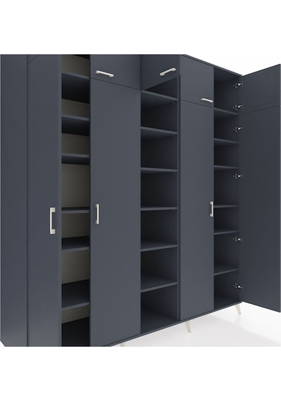 Kronos Dolap 18 Raflı 9 Kapaklı 220x59x243 Antrasit-antrasit/antrasit Antrasıt/antrasıt - Antrasıt Kronos Dolap 18 Raflı 9 Kapaklı 220x59x243 Antrasit-antrasit/antrasit Antrasıt/antrasıt - Antrasıt