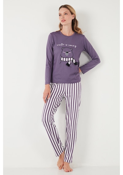 Lela Bayan Pijama Takımı 65719102 Lila LILA