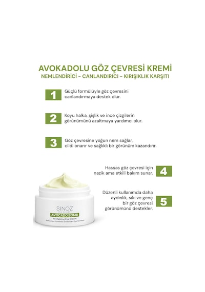 Sinoz Avokado Bomb Nemlendirici Bakım Seti 3'lü