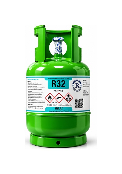 Soğutucu Gaz T-gaz R32 9 Kg Doldurulabilir Tüpü Yeşil