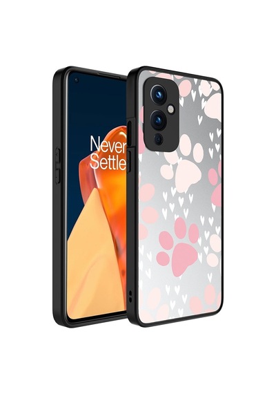 One Plus 9 Kılıf Aynalı Desenli Kamera Korumalı Parlak Renkli Sert Kapak Mirror