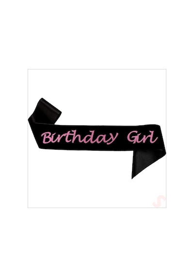 Birthday Girl Siyah Kuşak, 1,70 Mt - Pembe