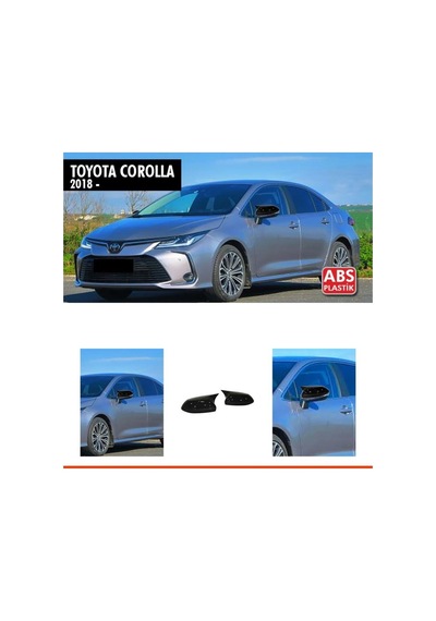 Toyota Corolla E210 Batman Yarasa Ayna Kapağı Piano Black / 2018 Sonrası