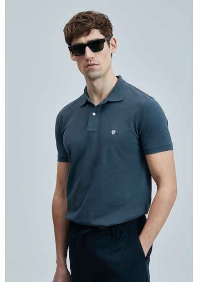 Lufian Erkek Polo Yaka T Shirt 111040206 Antrasit Antrasit