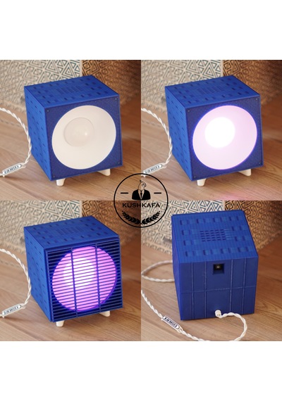 2000's Blue - Retro Endüstriyel Ambiyans Aydınlatma Özel Tasarım Dekoratif Işık Lacivert