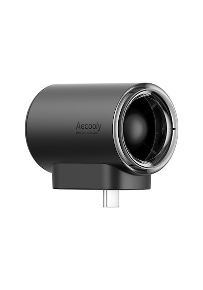 Aecooly Pk01-f1 Type-c Bağlantılı 4 Kademeli Portatif Soğutucu Mini Fan Siyah